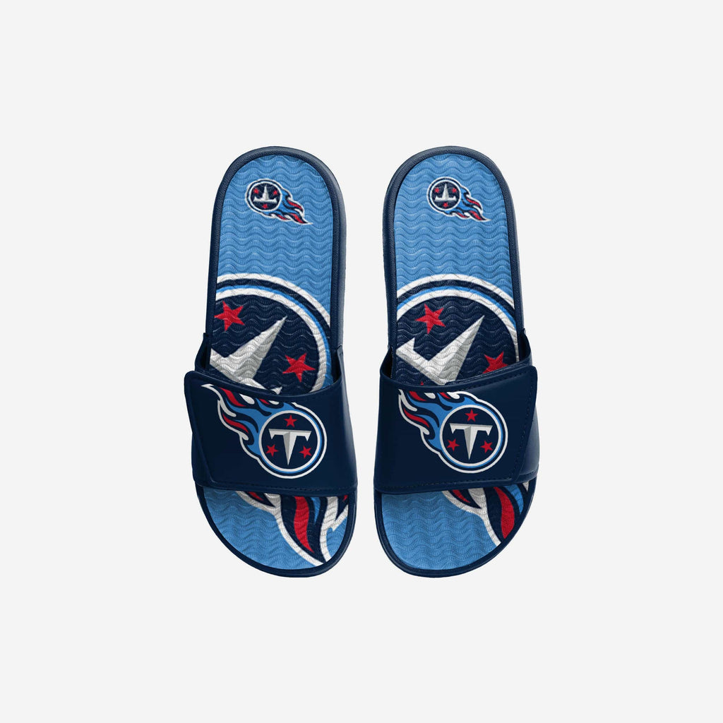 Tennessee Titans Youth Colorblock Big Logo Gel Slide FOCO S - FOCO.com