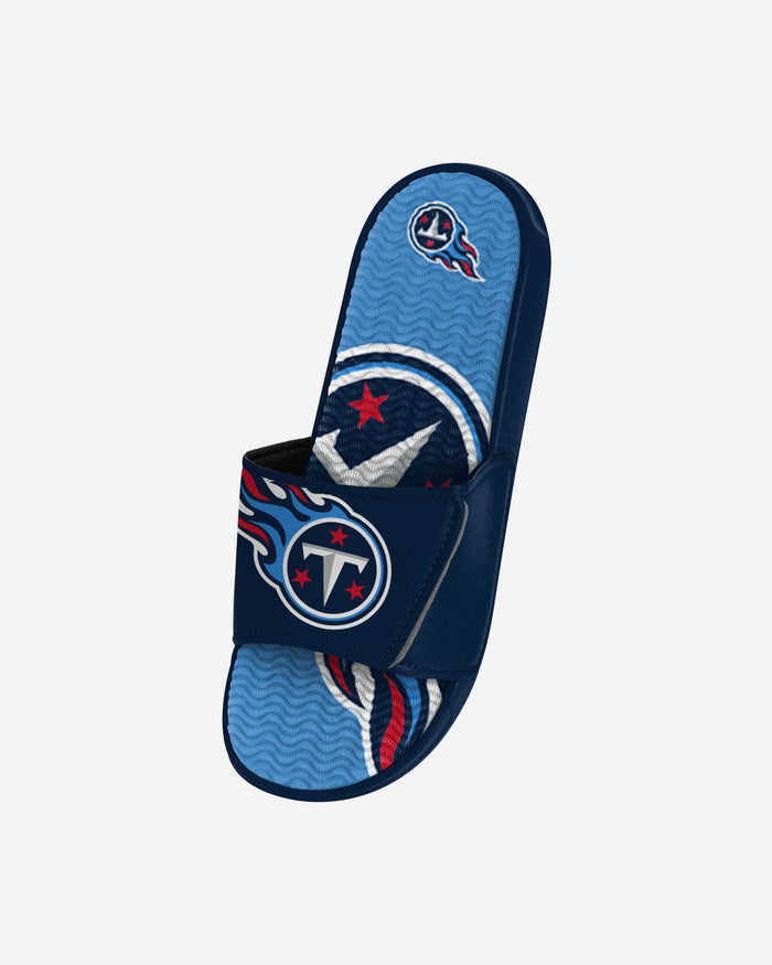 Tennessee Titans Youth Colorblock Big Logo Gel Slide FOCO - FOCO.com