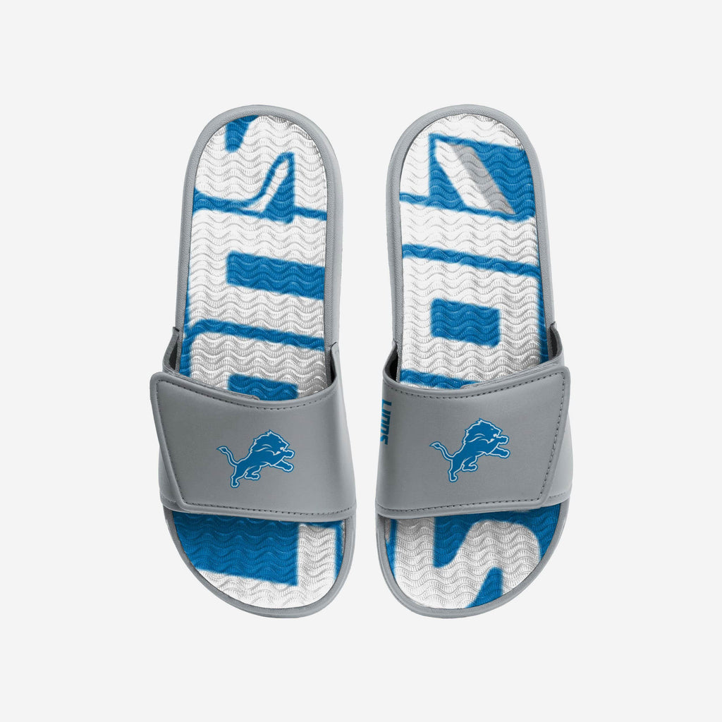 Detroit Lions Bold Wordmark Gel Slide FOCO S - FOCO.com