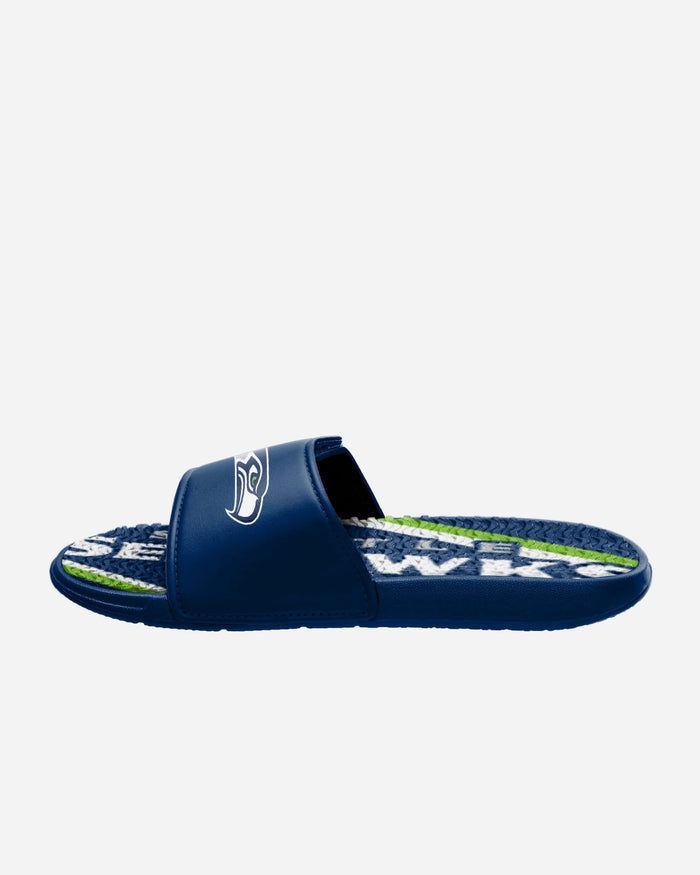 Seattle Seahawks Bold Wordmark Gel Slide FOCO - FOCO.com