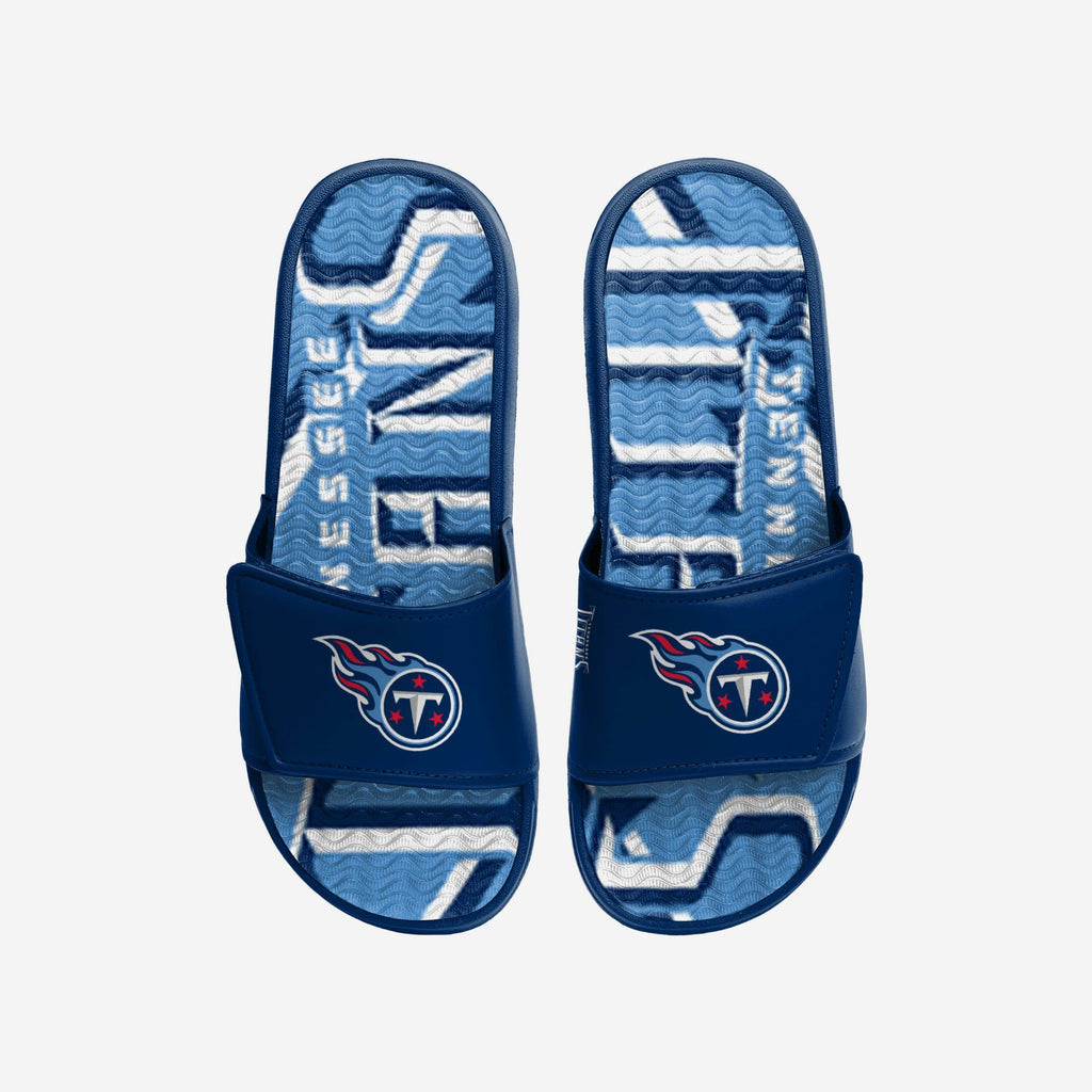 Tennessee Titans Bold Wordmark Gel Slide FOCO S - FOCO.com