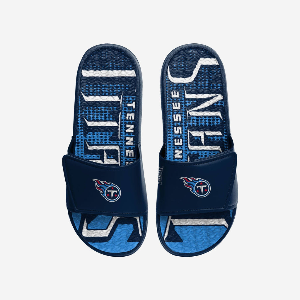 Tennessee Titans Gradient Wordmark Gel Slide FOCO S - FOCO.com