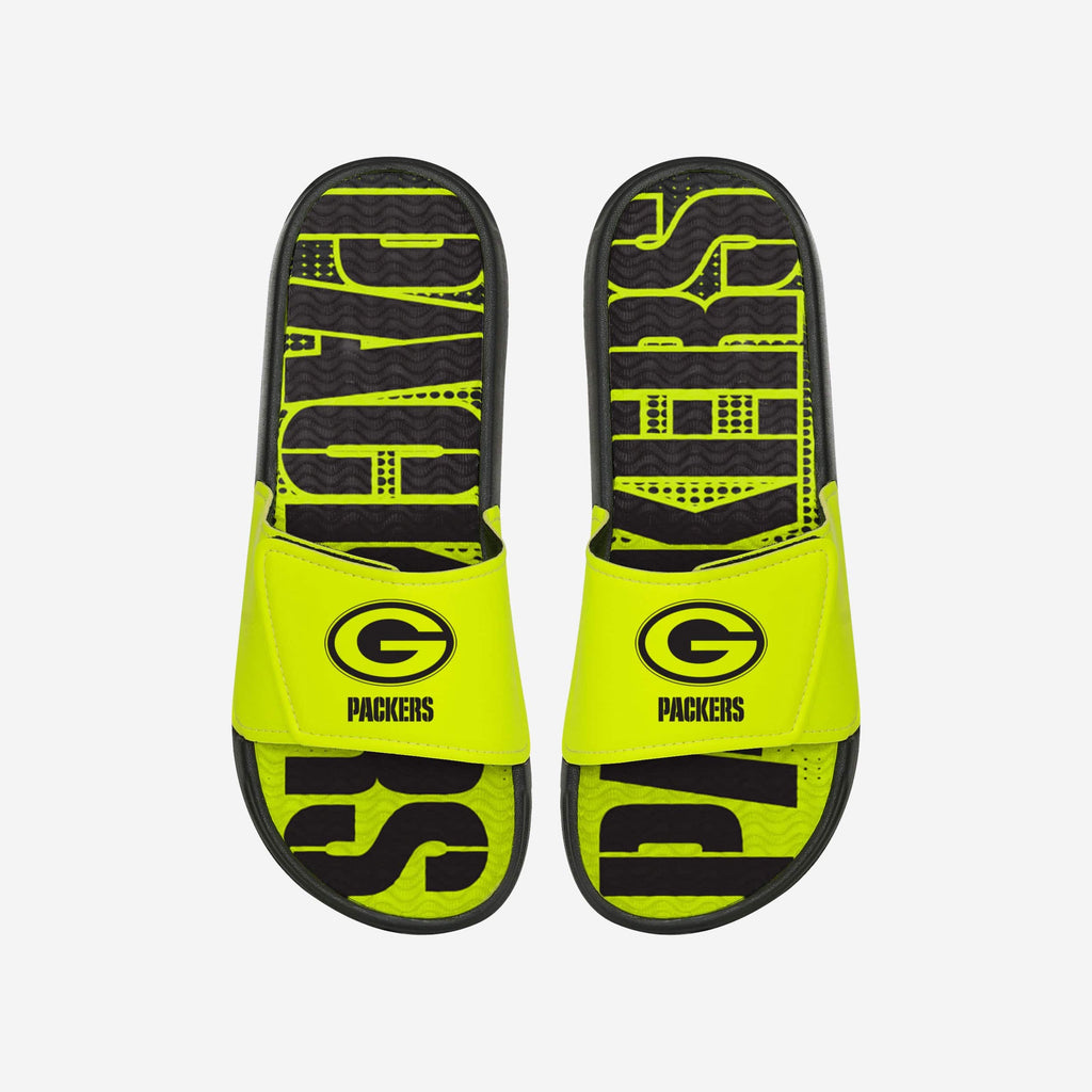 Green Bay Packers Highlights Gel Slide FOCO S - FOCO.com