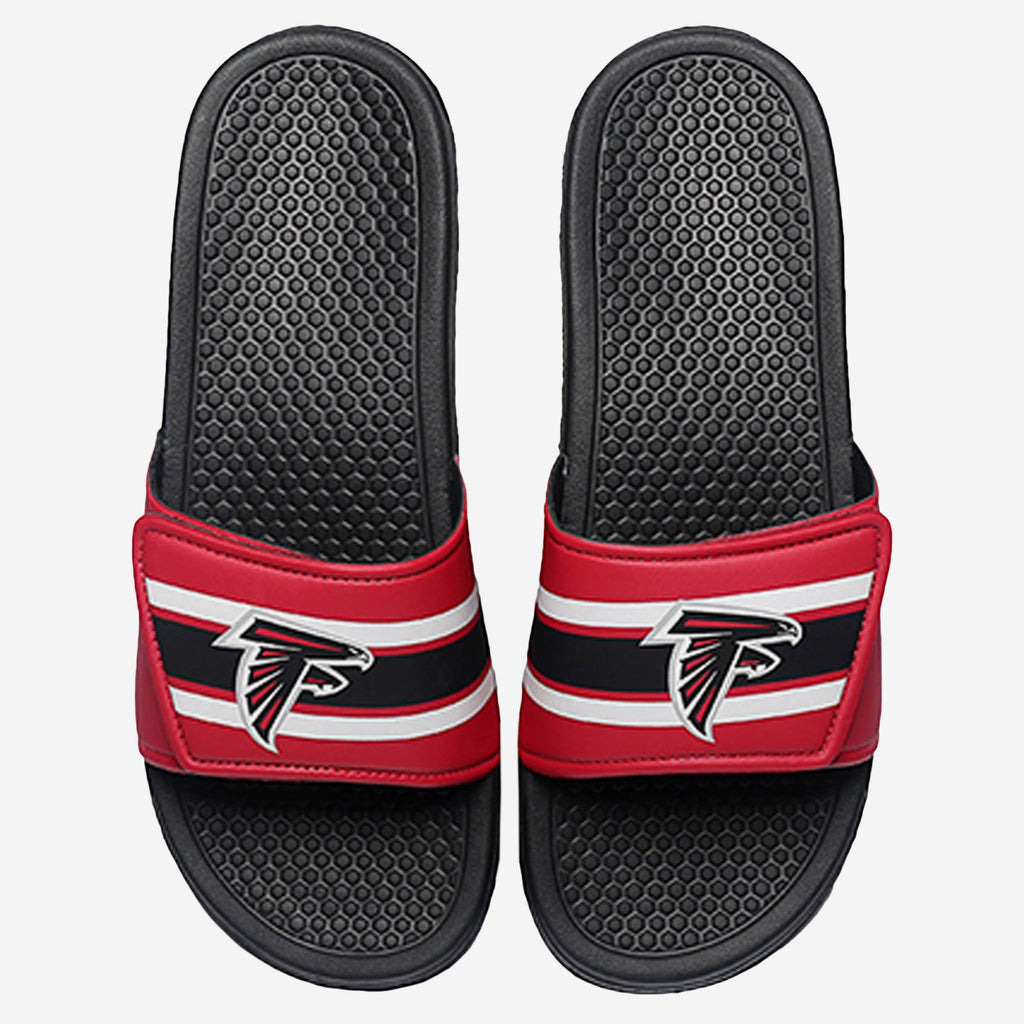 Atlanta Falcons Stripe Legacy Sport Slide FOCO S - FOCO.com