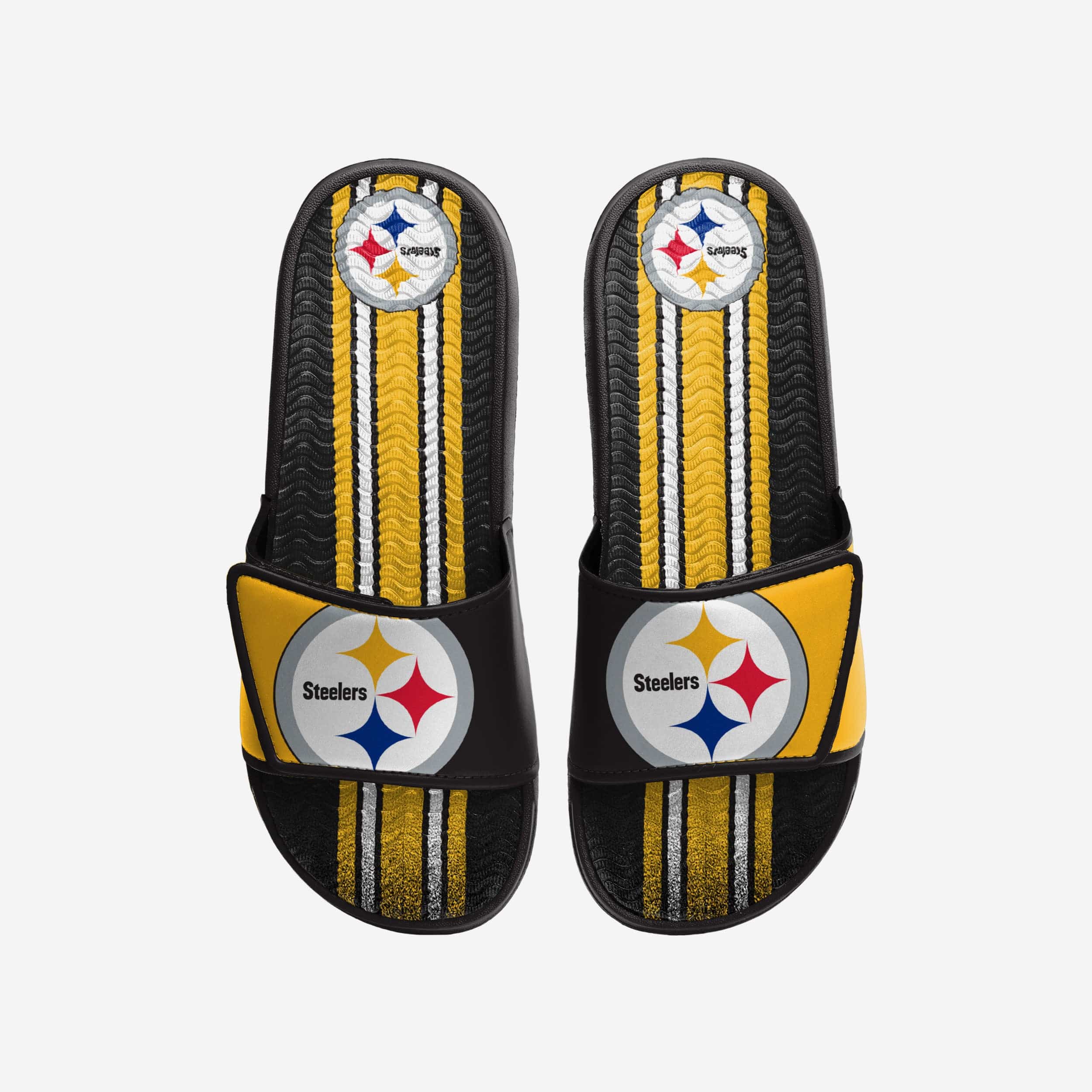 Steelers Youth Colorblock Logo Legacy Slides - L