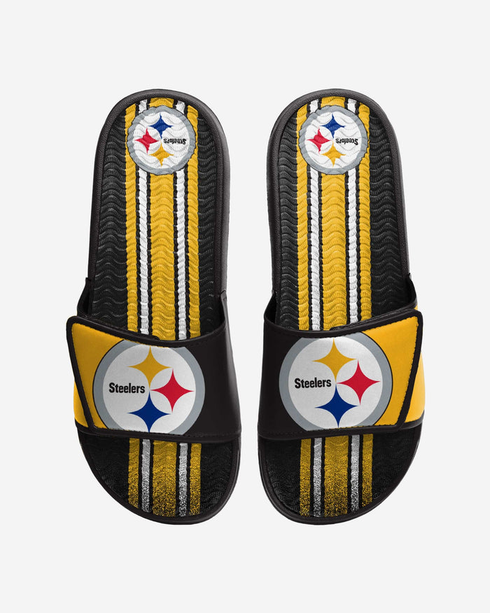 Pittsburgh Steelers Team Stripe Gel Slide FOCO