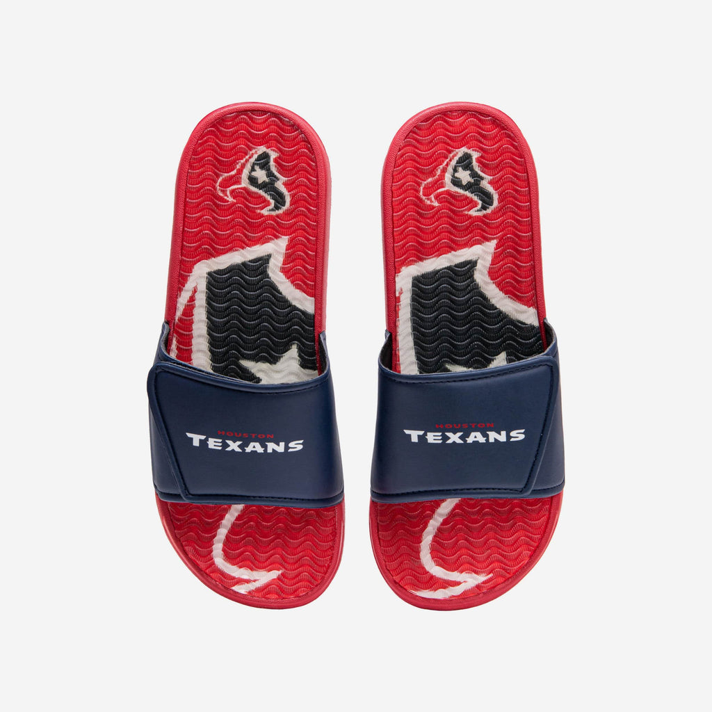 Houston Texans Wordmark Gel Slide FOCO S - FOCO.com