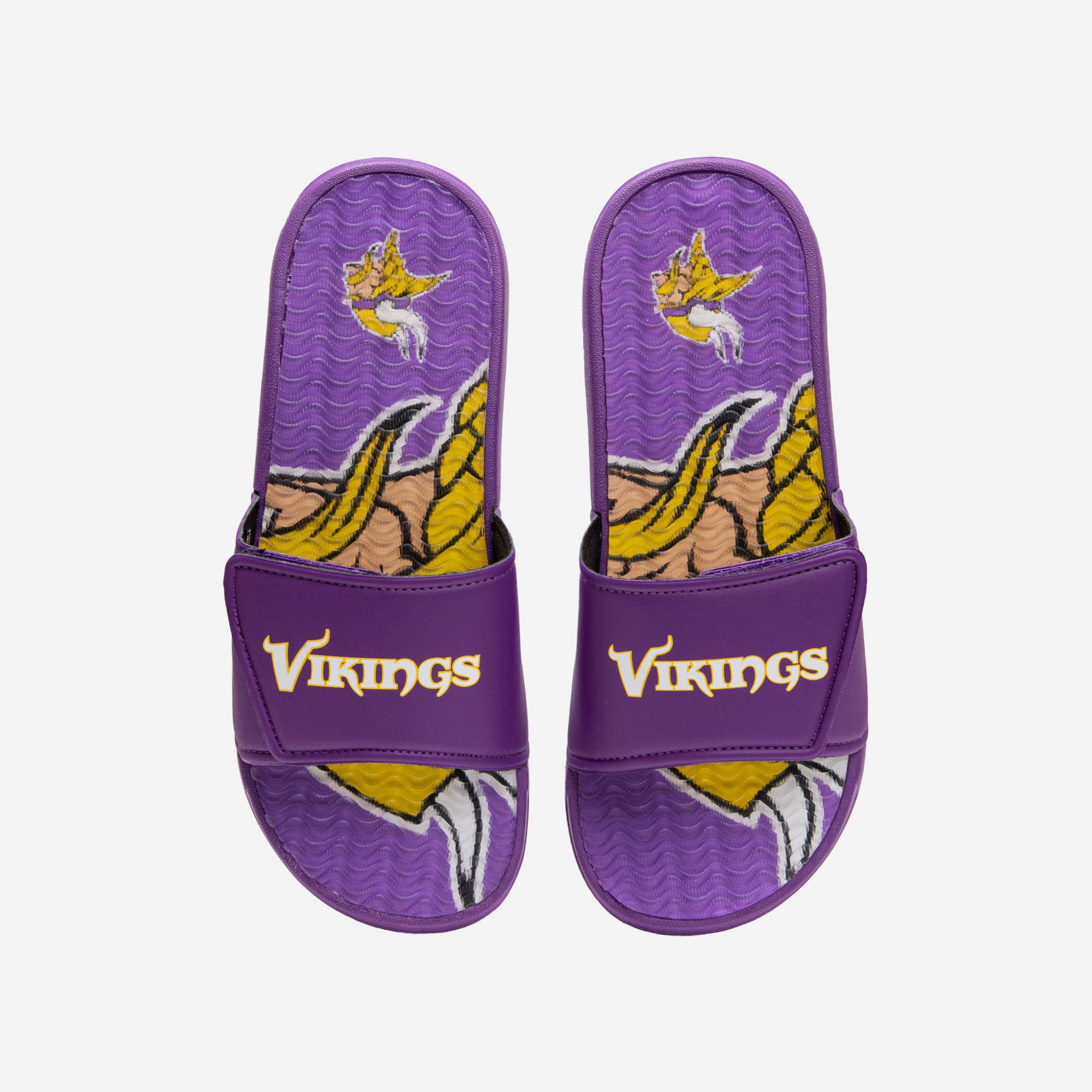 FOCO Minnesota Vikings Men's Gel Slide Sandals 