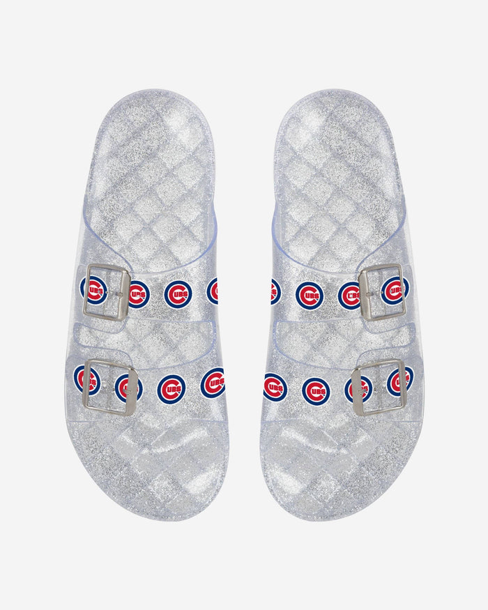 Lids Chicago Cubs FOCO Women's Glitter Sneakers