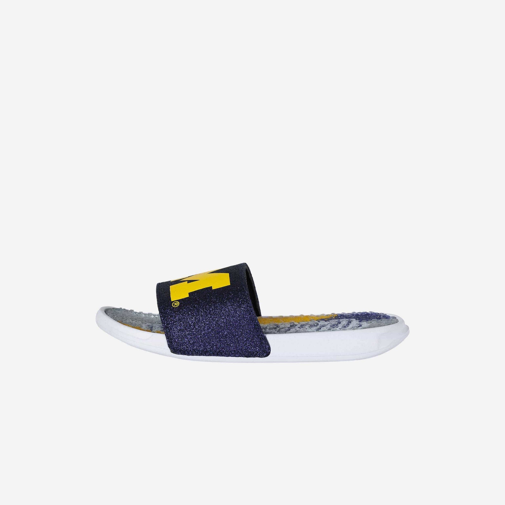 Michigan Wolverines Womens Sequin Flip Flop FOCO