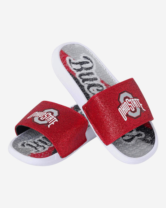 Ohio State Buckeyes Womens Glitter Gel Slide FOCO - FOCO.com