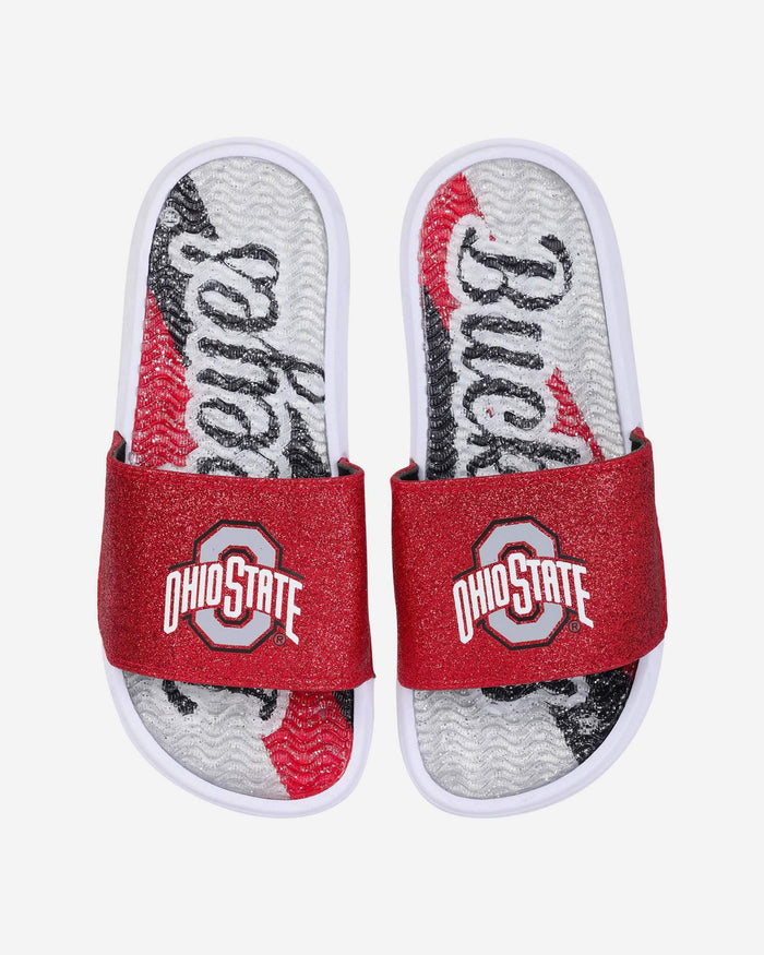 Ohio State Buckeyes Womens Glitter Gel Slide FOCO S - FOCO.com