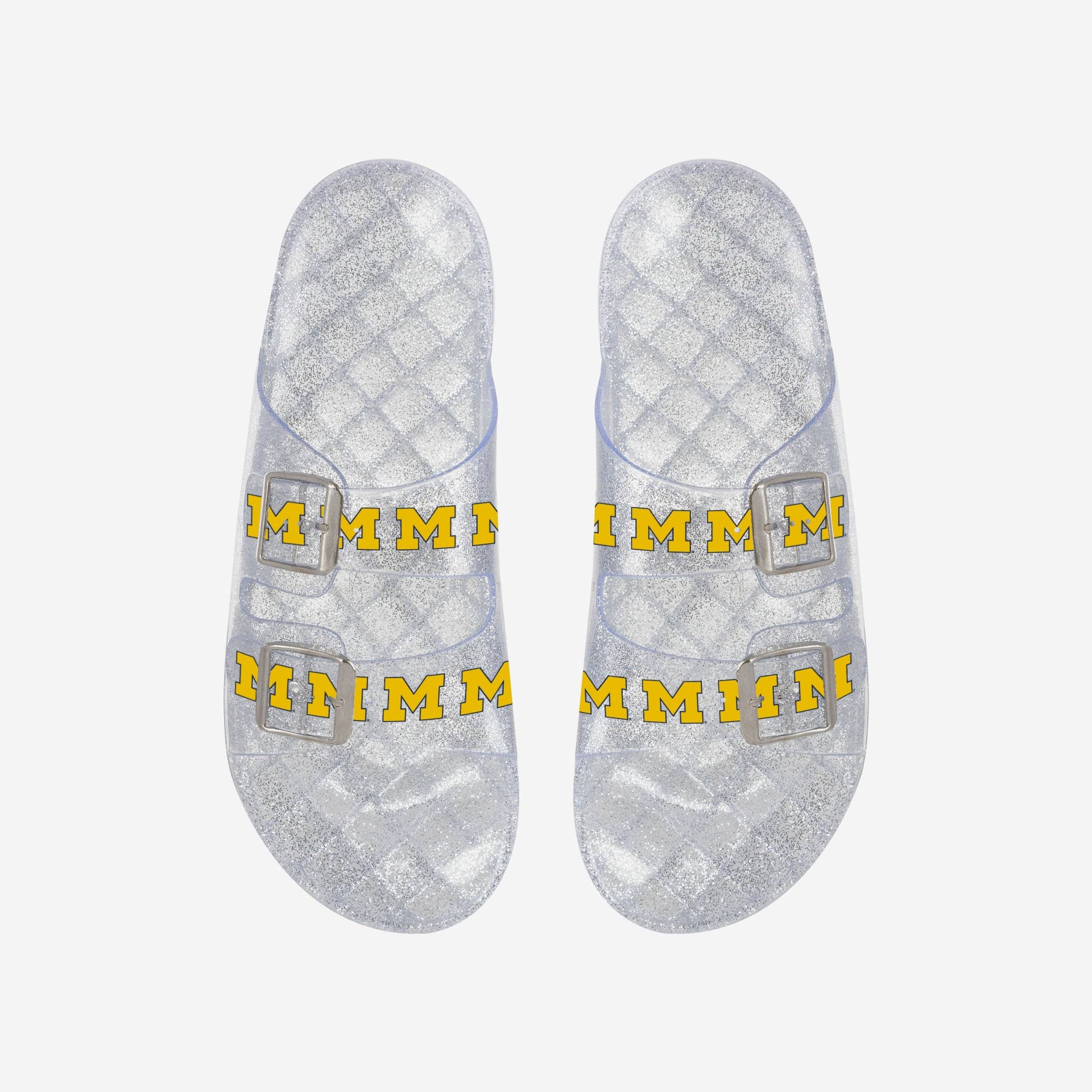 Michigan Wolverines Womens Sequin Flip Flop FOCO