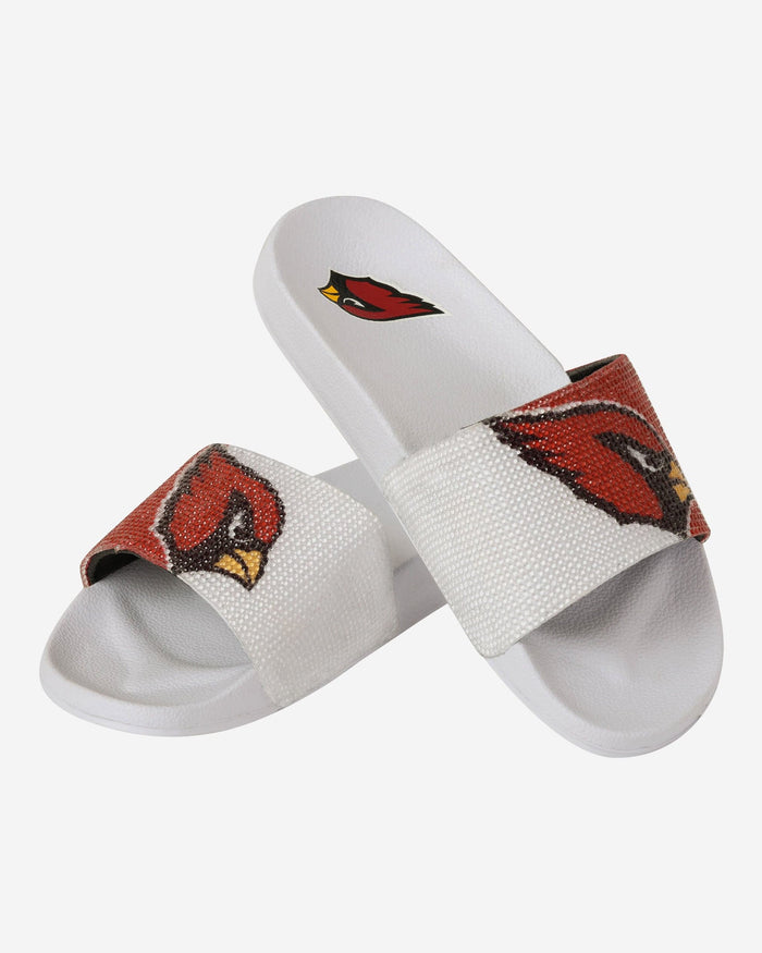 Arizona Cardinals Womens Big Logo Shimmer Slide FOCO - FOCO.com