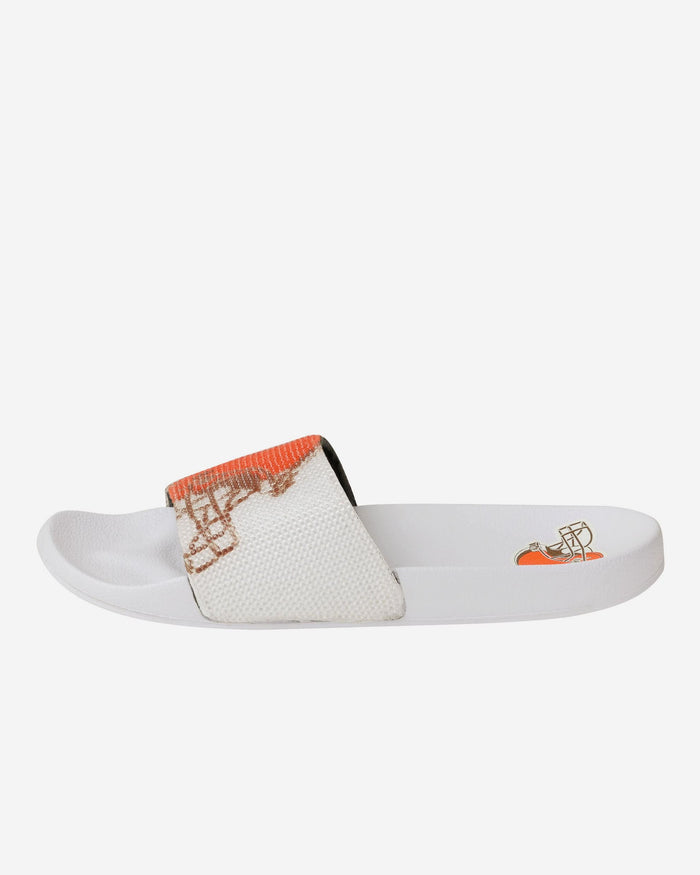 Cleveland Browns Womens Big Logo Shimmer Slide FOCO - FOCO.com