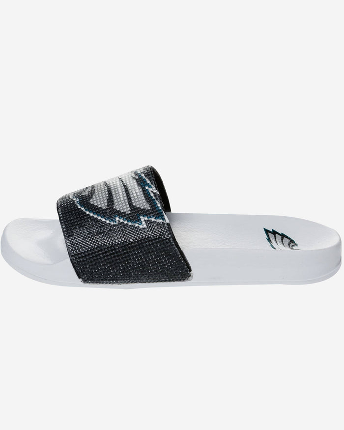 Philadelphia Eagles Womens Big Logo Shimmer Slide FOCO - FOCO.com