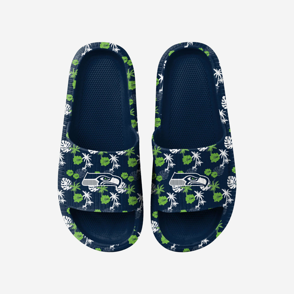 Seattle Seahawks Womens Floral Pillow Slide FOCO S - FOCO.com