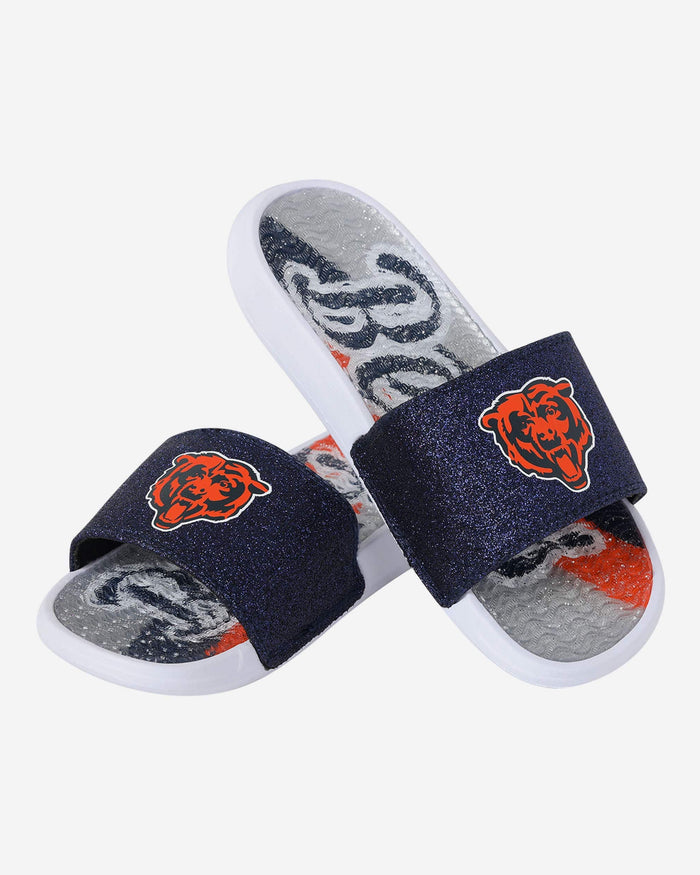 Chicago Bears Womens Glitter Gel Slide FOCO - FOCO.com