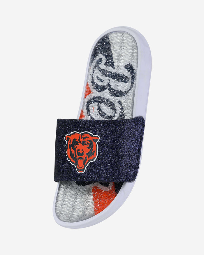 Chicago Bears Womens Glitter Gel Slide FOCO - FOCO.com