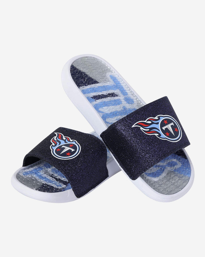 Tennessee Titans Womens Glitter Gel Slide FOCO - FOCO.com