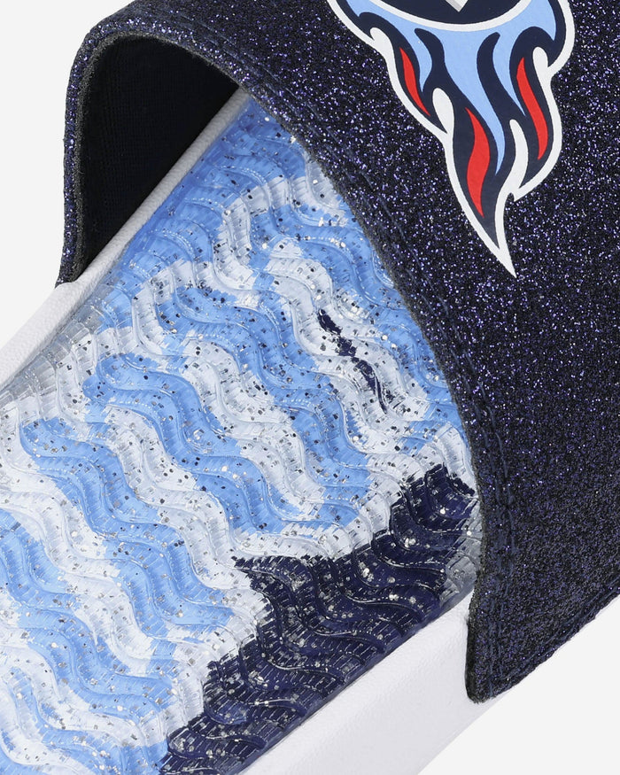 Tennessee Titans Womens Glitter Gel Slide FOCO - FOCO.com