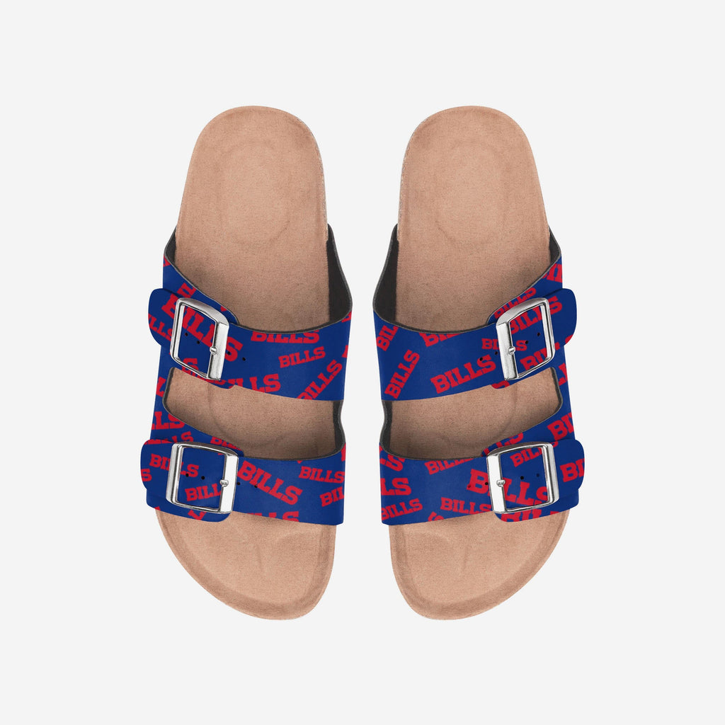 Buffalo Bills Womens Mini Print Double Buckle Sandal FOCO