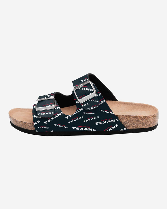 Houston Texans Womens Mini Print Double Buckle Sandal FOCO - FOCO.com