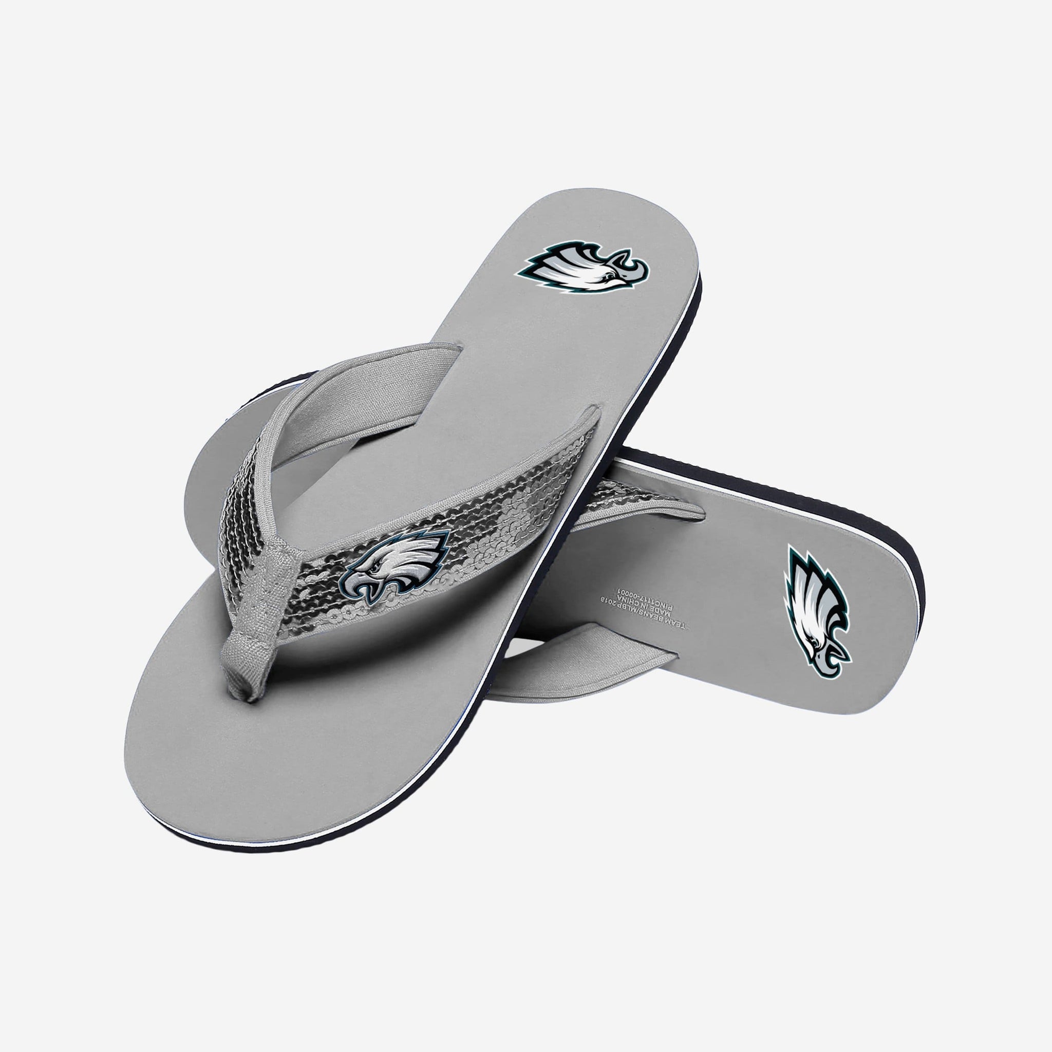 Men's FOCO Philadelphia Eagles Color Pop Flip Flop Sandals