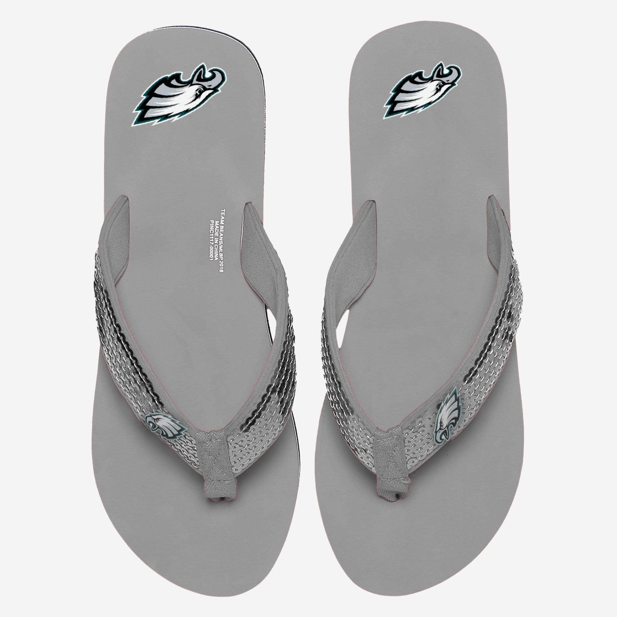 Men's FOCO Philadelphia Eagles Color Pop Flip Flop Sandals