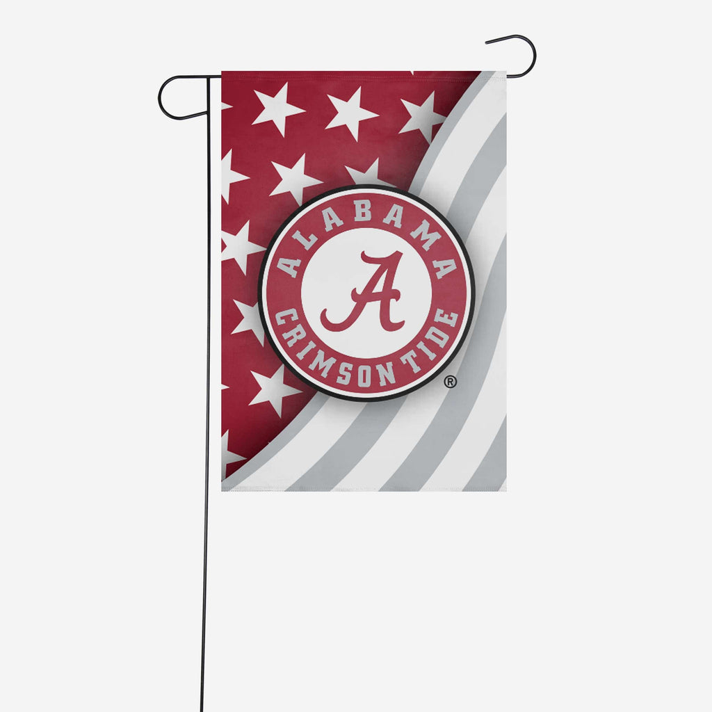 Alabama Crimson Tide Americana Garden Flag FOCO - FOCO.com