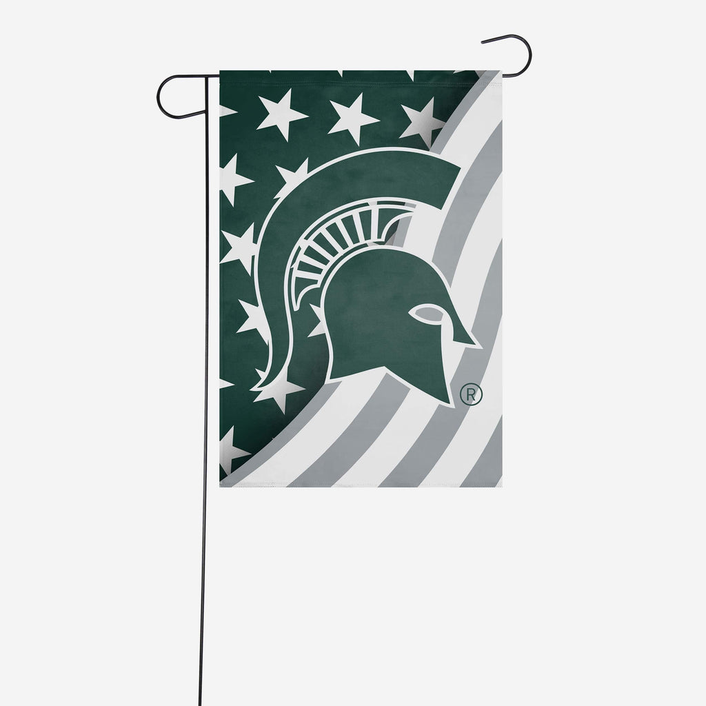 Michigan State Spartans Americana Garden Flag FOCO - FOCO.com