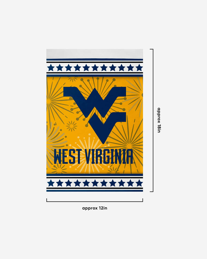 West Virginia Mountaineers Americana Garden Flag FOCO - FOCO.com