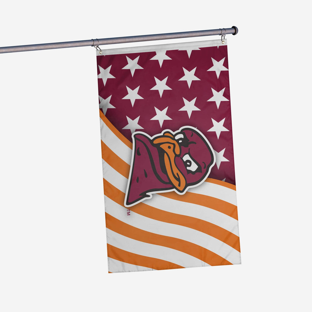 Virginia Tech Hokies Americana Horizontal Flag FOCO - FOCO.com