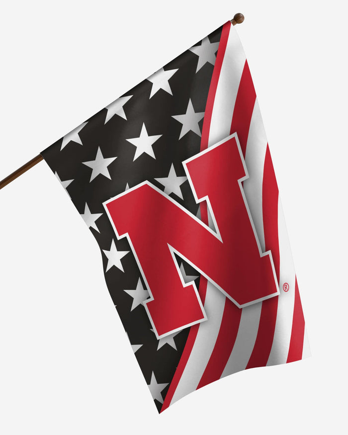 Nebraska Cornhuskers Americana Vertical Flag FOCO - FOCO.com