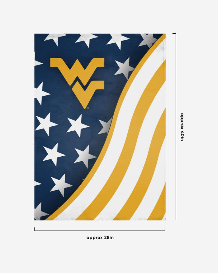 West Virginia Mountaineers Americana Vertical Flag FOCO - FOCO.com