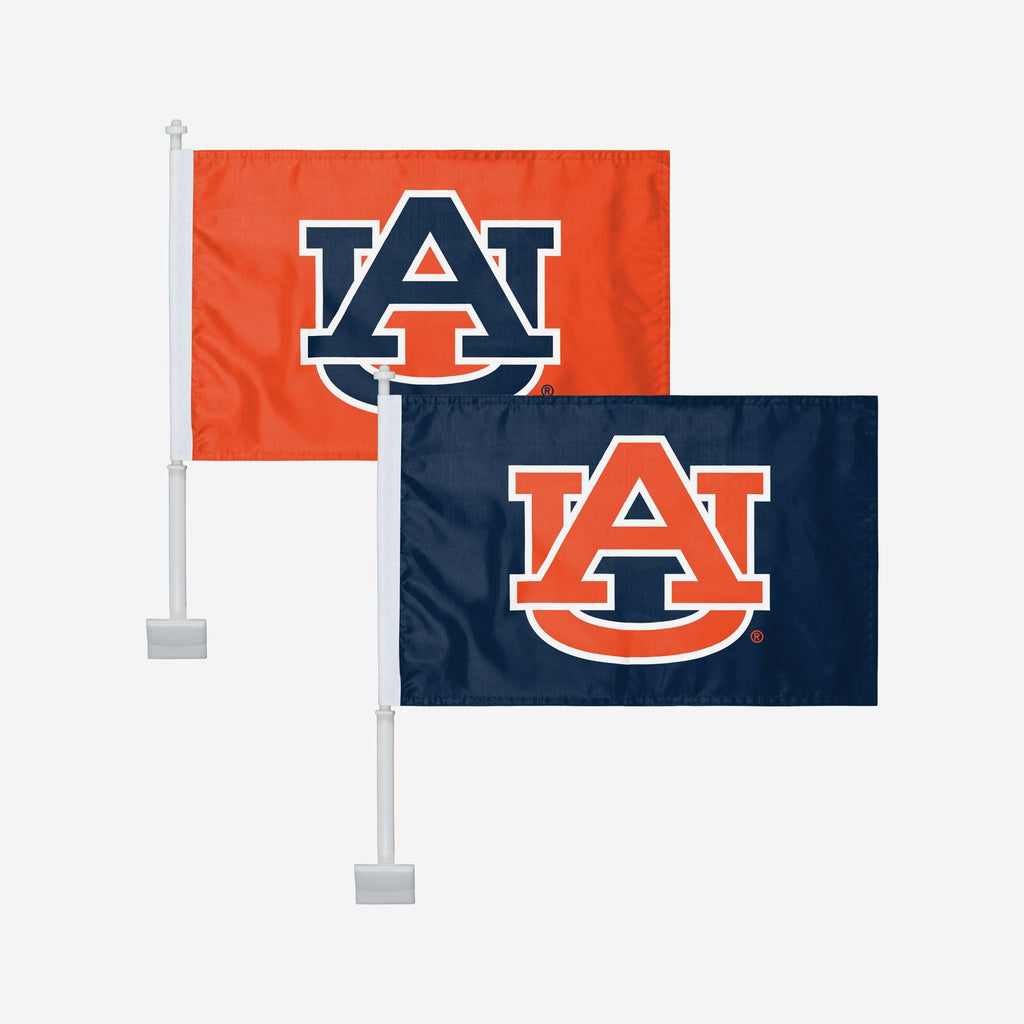 Auburn Tigers 2 Pack Solid Car Flag FOCO - FOCO.com