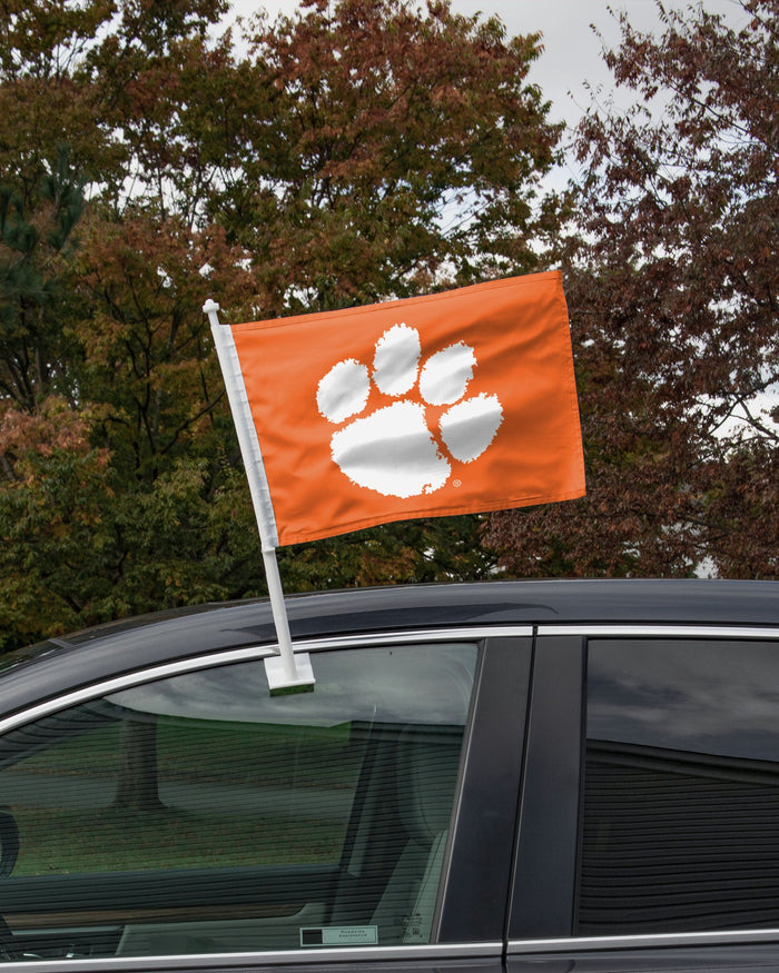 Clemson Tigers 2 Pack Solid Car Flag FOCO - FOCO.com