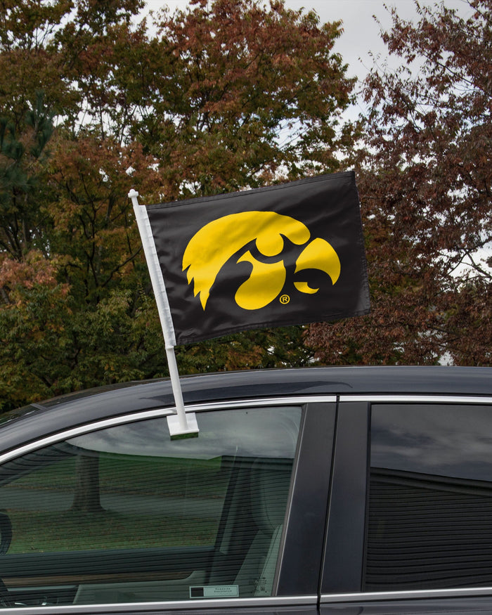 Iowa Hawkeyes 2 Pack Solid Car Flag FOCO - FOCO.com