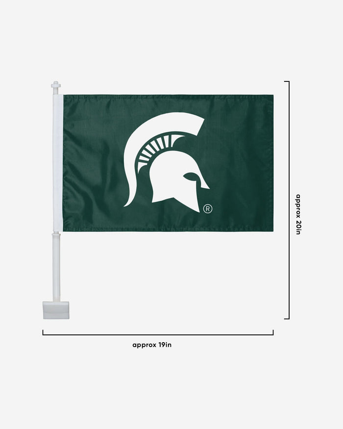 Michigan State Spartans 2 Pack Solid Car Flag FOCO - FOCO.com