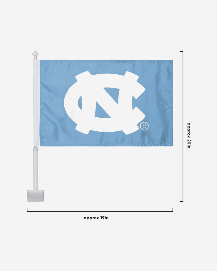 North Carolina Tar Heels 2 Pack Solid Car Flag FOCO - FOCO.com