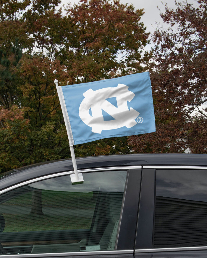 North Carolina Tar Heels 2 Pack Solid Car Flag FOCO - FOCO.com