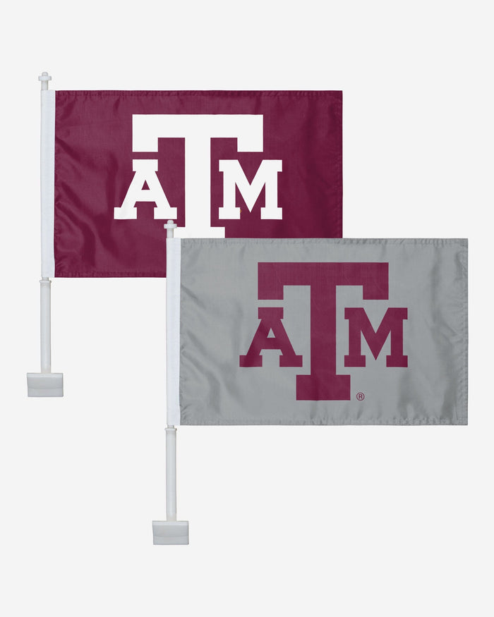 Texas A&M Aggies 2 Pack Solid Car Flag FOCO - FOCO.com