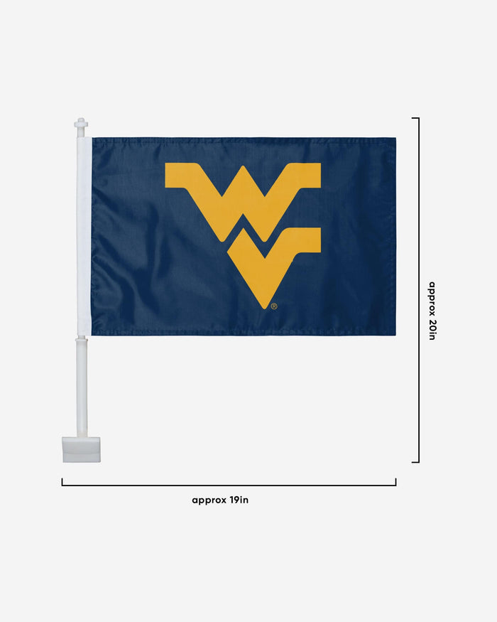 West Virginia Mountaineers 2 Pack Solid Car Flag FOCO - FOCO.com