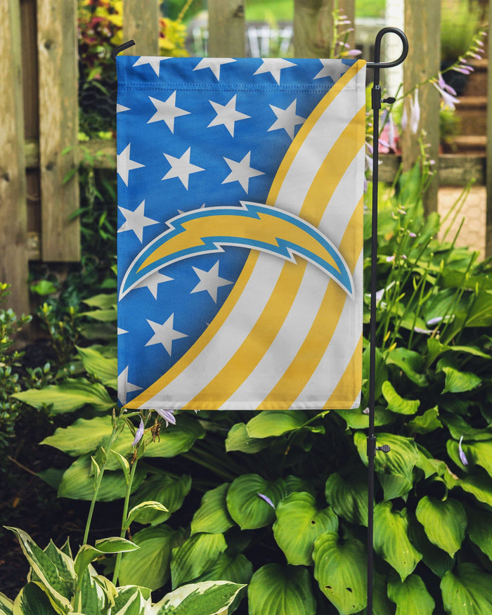 Los Angeles Chargers Americana Garden Flag FOCO - FOCO.com