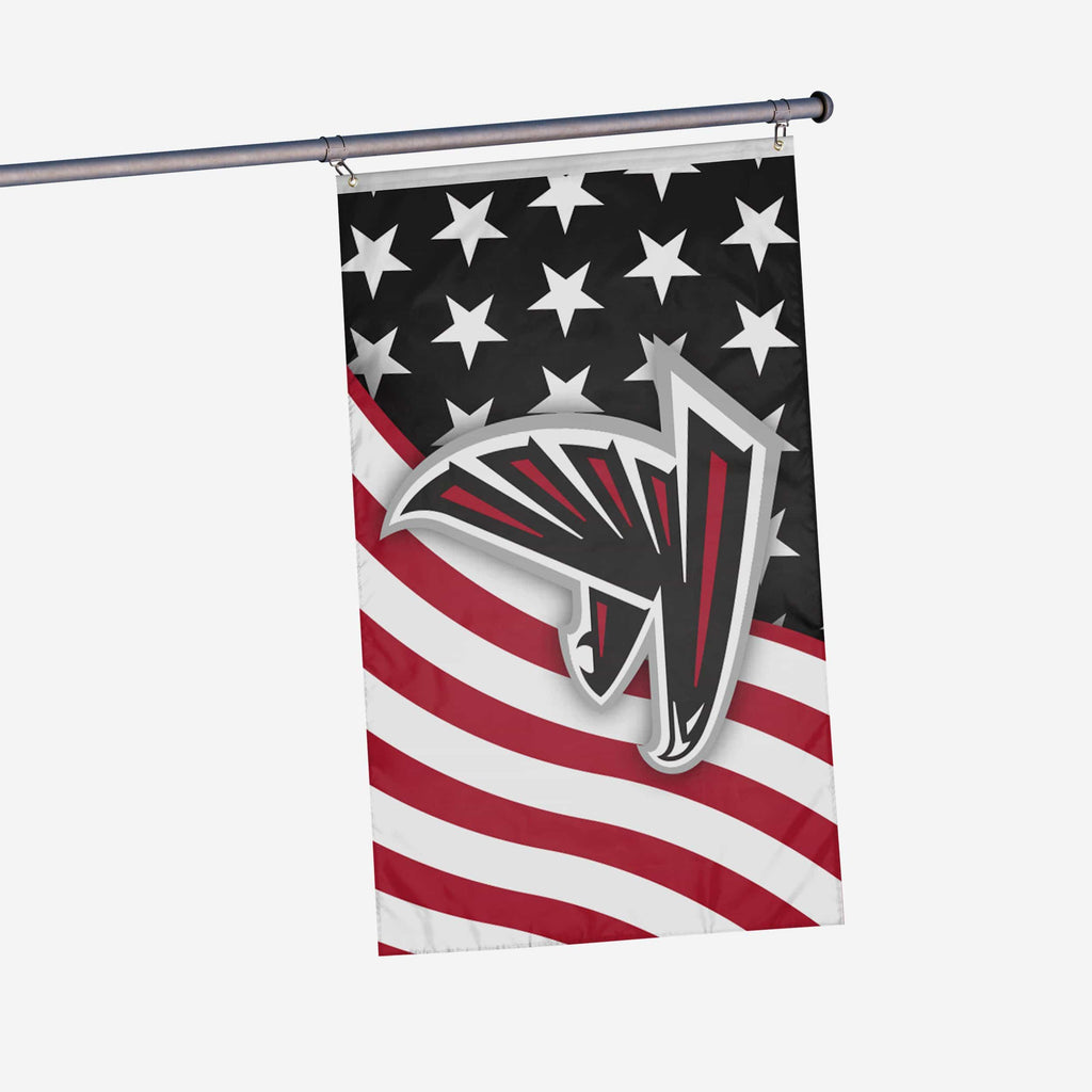 Atlanta Falcons Americana Horizontal Flag FOCO - FOCO.com