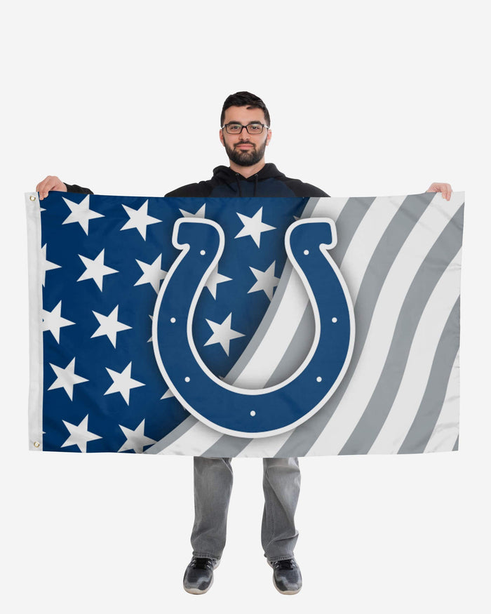 Indianapolis Colts Americana Horizontal Flag FOCO - FOCO.com