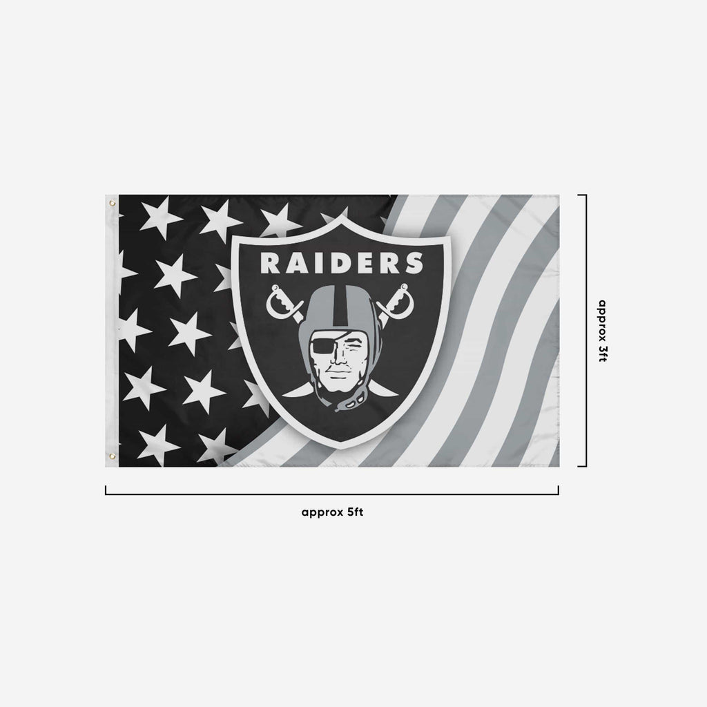 Las Vegas Raiders Americana Horizontal Flag FOCO