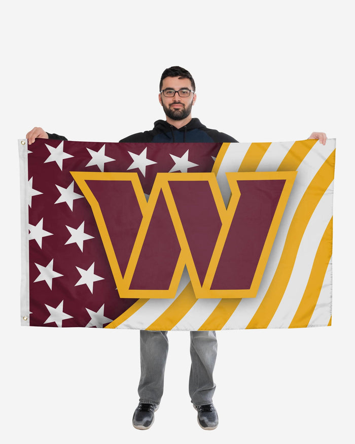 Washington Commanders Americana Horizontal Flag FOCO - FOCO.com