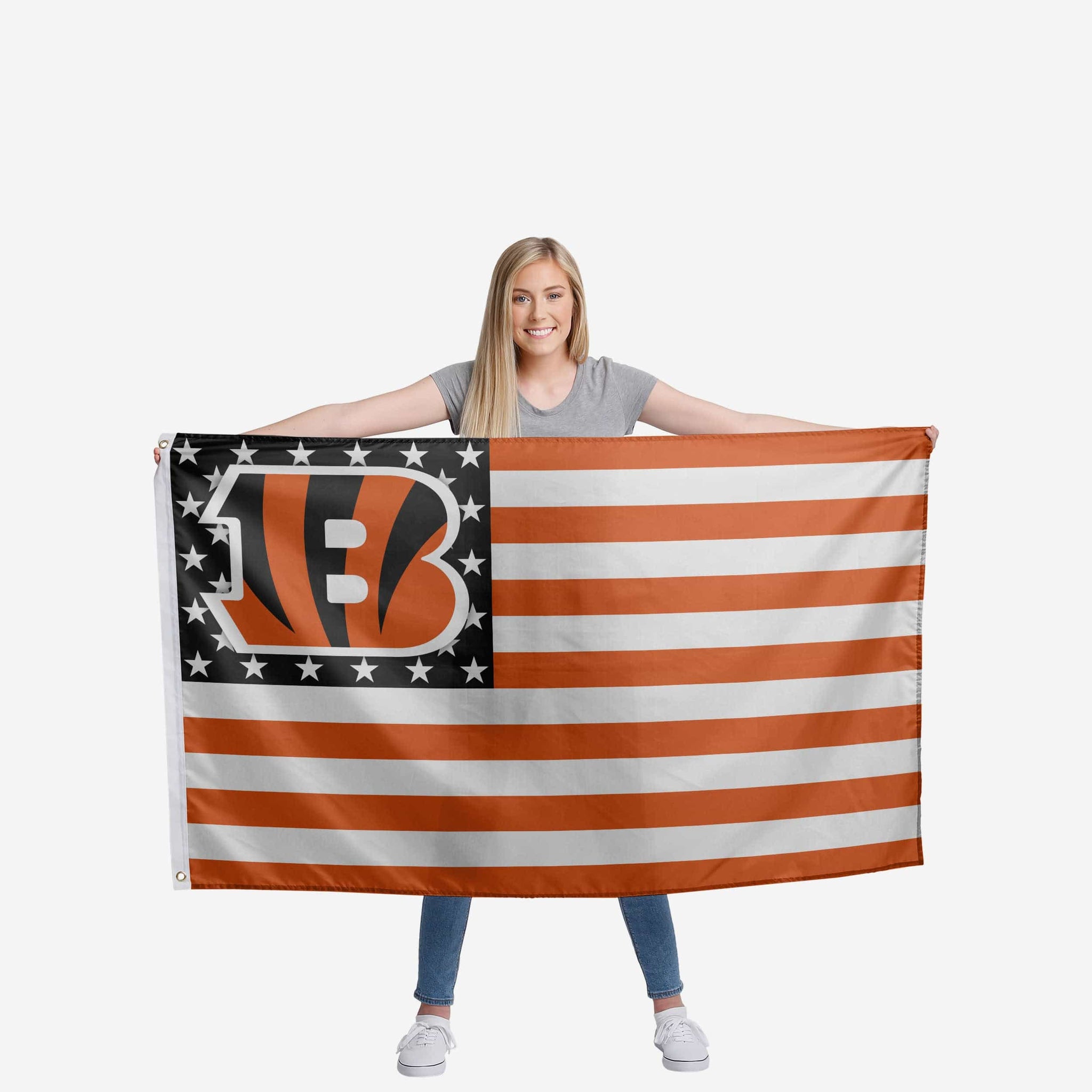 Cincinnati Bengals Special Fishing With Flag Of The United States