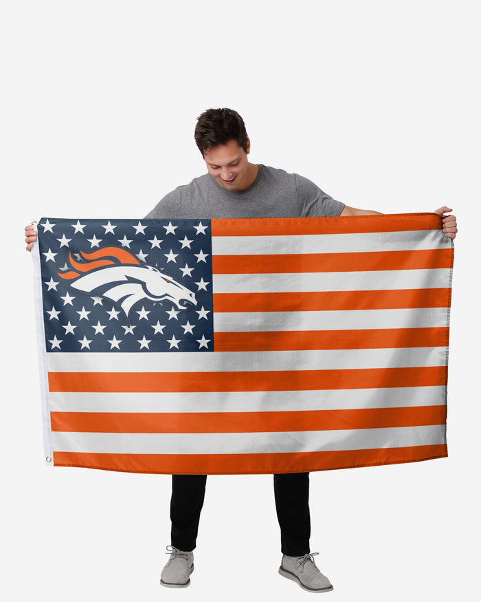 Denver Broncos American Stars Horizontal Flag FOCO - FOCO.com